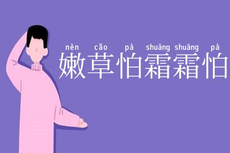 嫩草怕霜霜怕日