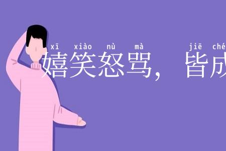 嬉笑怒骂,皆成文章