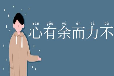 心有余而力不足