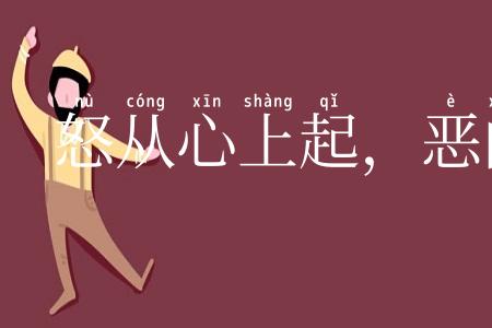 怒从心上起，恶向胆边生