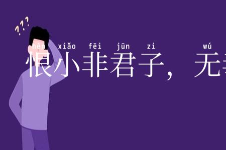 恨小非君子，无毒不丈夫