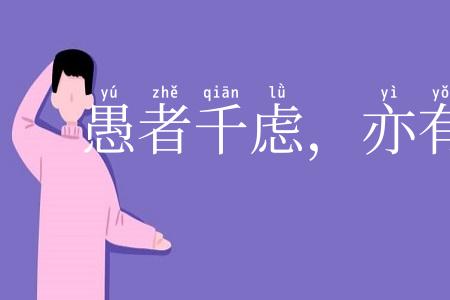 愚者千虑，亦有一得