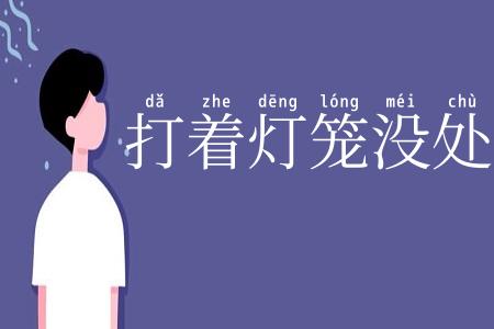 打着灯笼没处找
