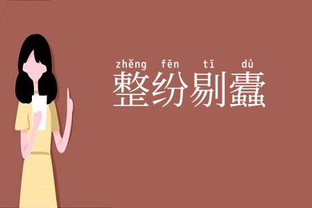 整纷剔蠹