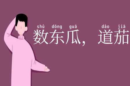 数东瓜，道茄子