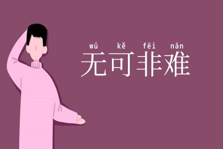 无可非难