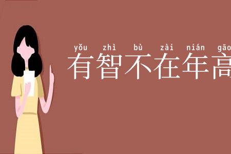 有智不在年高