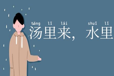 汤里来，水里去