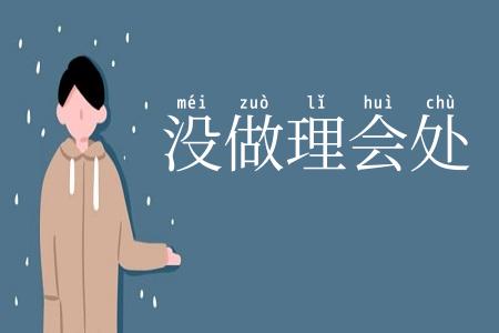 没做理会处