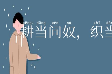 耕当问奴，织当访婢