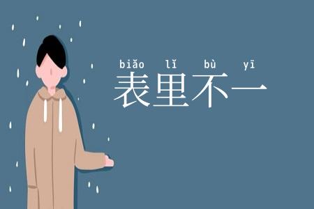 表里不一