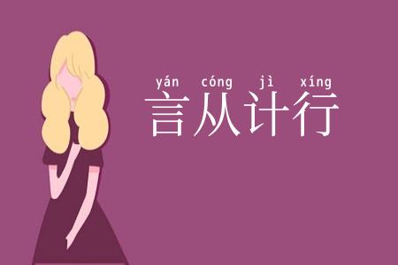 言从计行