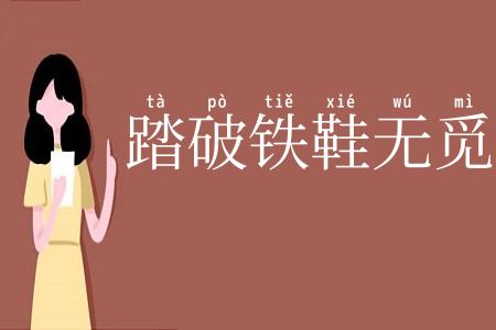 踏破铁鞋无觅处