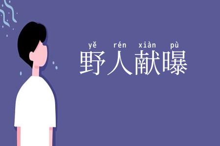 野人献曝