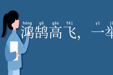 鸿鹄高飞，一举千里