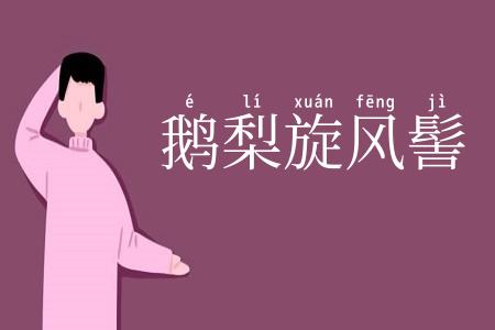 鹅梨旋风髻