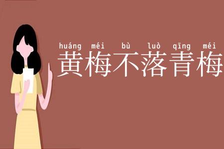 黄梅不落青梅落